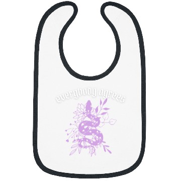 Discover Snake Pet Everybody Agrees Modern Lavender Snake Artwork Bibs