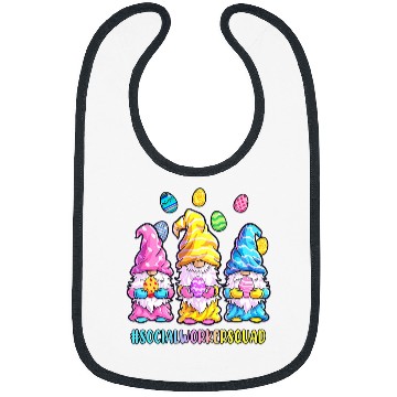Discover nurses Job Social Worker Easter nurses Squad Gnomes Bibs