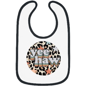 Discover Horse Pet Western Leopard Yeehaw Cowgirl Cow Texas Rodeo Horse Girl Bibs