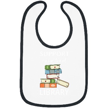 Discover Book Fun Support Your Local Library Book Reader Bookworm Librarian Bibs