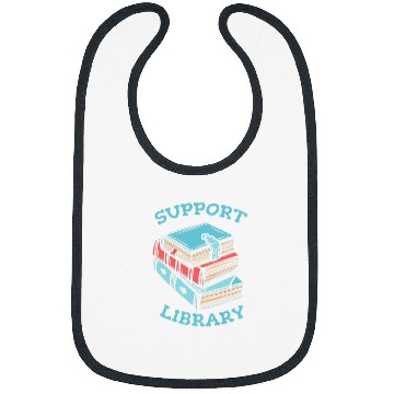 Discover Book Fun Support your local library Design for a Librarian Fan Bibs