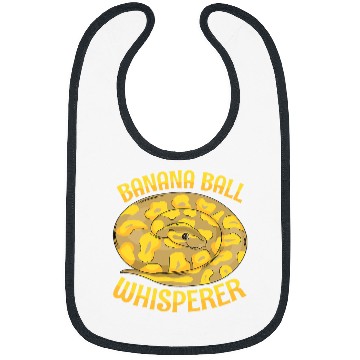 Discover Python Pet Banana ball whisperer Quote for a Banana ball python breeder Bibs