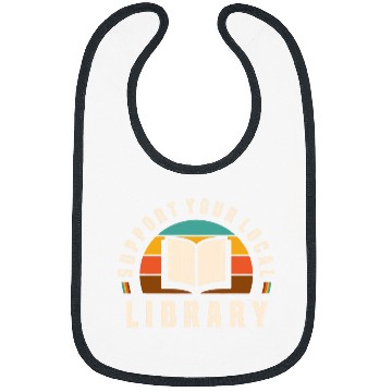 Discover Book Fun Support Your Local Library Book Nerd Bookworm Bibs