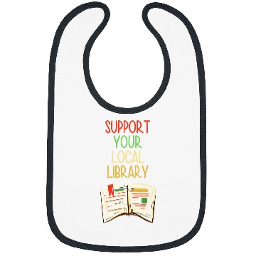 Discover Book Fun Support Your Local Library vintages Library Lover Book Lovers 0 Bibs