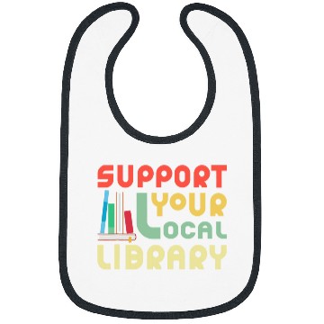 Discover Book Fun support your local library book lover worlds book day Bibs
