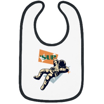 Discover Astronaut Job vintages Space Astronaut SciFi Rocketman Retro Moon Man 3 Bibs