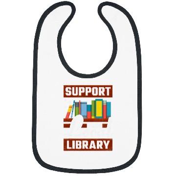 Discover Book Fun Support Your Local Library Bookworm Bibs