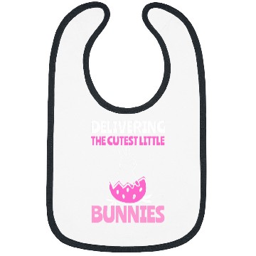 Discover nurses Job Easter Pregnancy Delivering Cutest Bunnies nurses Labor Day 2 Bibs