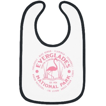 Discover Flamingo Pet Everglades National Park Florida USA Pink Flamingo Souvenir Bibs