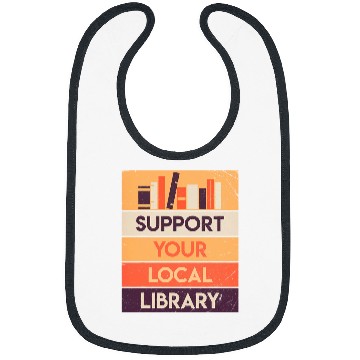 Discover Book Fun Support Your Local Library Book Lover Reader Librarian Gift 1 Bibs