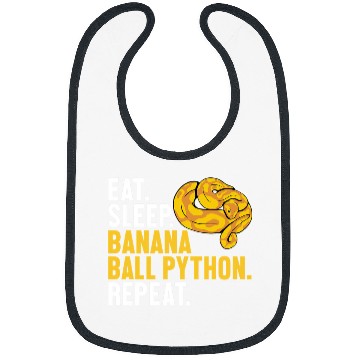 Discover Python Pet Eat Sleep Banana Ball Python Repeat Banana Ball Python 1 Bibs