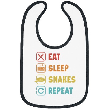 Discover Python Pet Eat Sleep Snakes Repeat Pythonidae Banana Ball Python Bibs