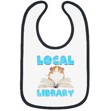 Discover Book Fun Support Your Local Library Guinea Pig Book Bibs