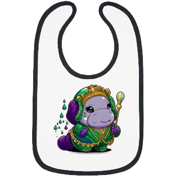 Discover Manatee Pet Mardi Gras King Queen Bibs