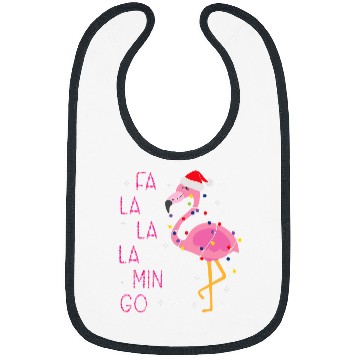 Discover Flamingo Pet Fa La La La mingo Flamingo for Christmas xmass 164 Bibs
