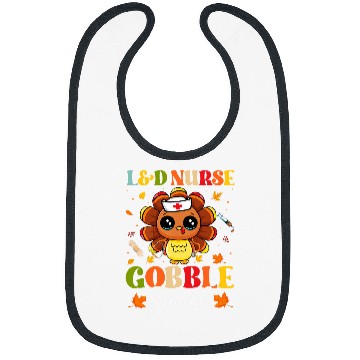 Discover nurses Job LD nurses Gobble Squad Cute Turkey Thanksgiving Fall Autumn Bibs
