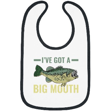 Discover Fishing Fun Ive Got A Big Mouth Fish Largemouth Bass Fishermen Bibs
