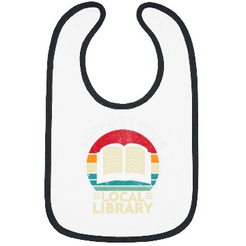Discover Book Fun Support Your Local Library Book Lovers 1 Bibs
