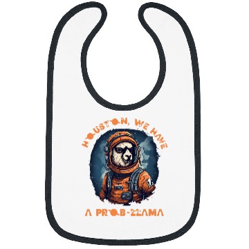 Discover Llama Pet Astronaut HOUSTON WE HAVE A PROBLLAMA Bibs