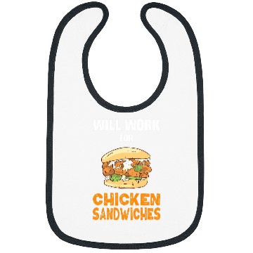 Discover Chicken Pet Sandwich Funny Chicken Burger Lover Bibs