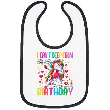 Discover Unicorn Pet I Cant Keep Calm Its My Cousin Birthday Unicorn Theme Girl Bibs