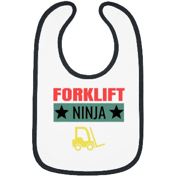 Discover Forklift Fun Ninja Forklift Driver Operator Forklifting Unisex Bibs