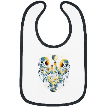 Discover Astronauts Drinking Beer in Space Funny Space Man Outerspace Bibs