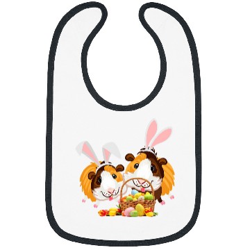 Discover Guinea Pig Pet Bunny Ears Eggs Day Easter Sunday Bibs