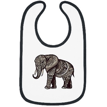 Discover Elephant Pet Henna Patterned Elephant Bibs