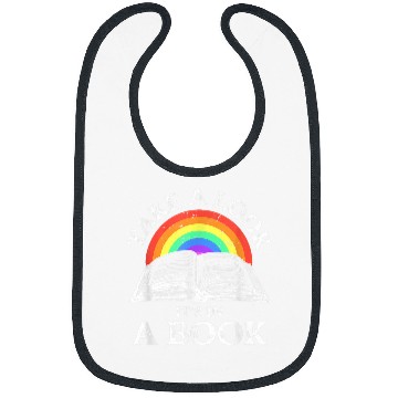 Discover Book Fun Take A Look Its In A Book Retro Rainbow Reading Bibs
