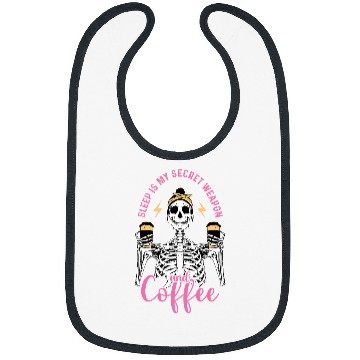 Discover Coffee Fun Skeletons Drinking Coffee Tired Mom Needs Coffee 2 Bibs