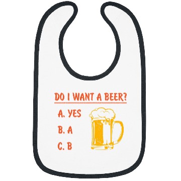 Discover Beer Fun Beer drinker alcohol drinking celebrating saying 5 Bibs