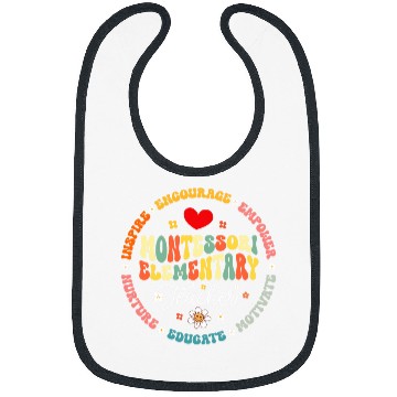 Discover Groovy Montessori Elementary Teacher Education School Bibs