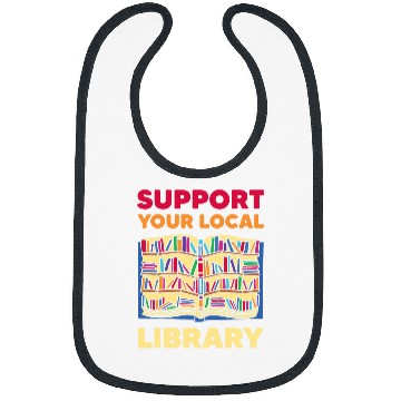 Discover Book Fun Readers Lovers Reading Support Your Local Library Bibs