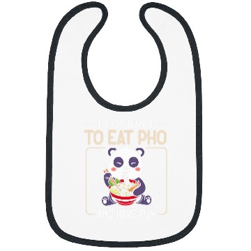 Discover Panda Pet Eats Pho Soup Kawaii Bibs