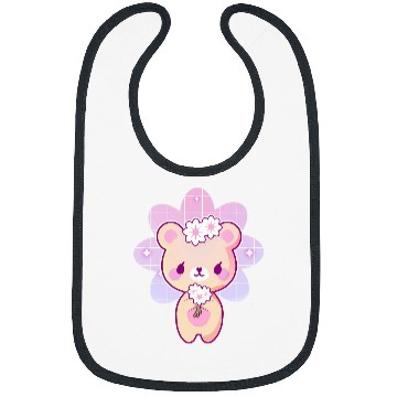 Discover Bear Pet Kawaii Bear Teddy Sakura Pastel Goth Bibs