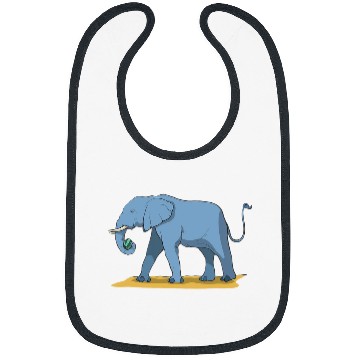 Discover Elephant Pet Holding Melon With Its Trunk Bibs