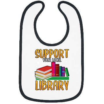 Discover Book Fun Bookworm Support your Local Library Book Nerd Lover Bibs