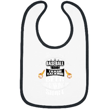 Discover Beer Fun Baseball Pitcher Beer Drinker TrashTalking Bibs