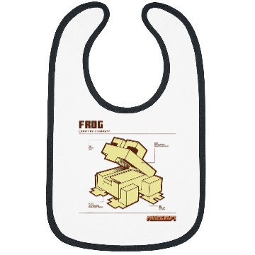 Discover Frog Pet Minecraft The Wild Frog Schematic Poster Bibs
