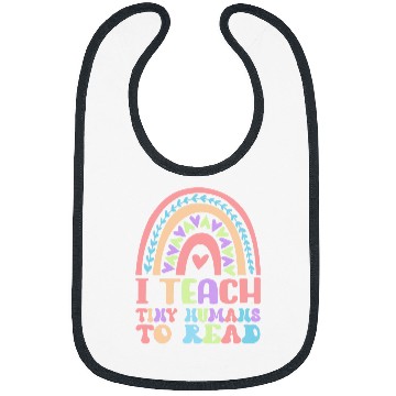 Discover Book Fun Teach Tiny Humans Back To School Rainbow Reading Teacher Bibs