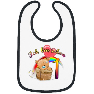 Discover Bear Pet Kids 1 birthday cute gift box Bibs