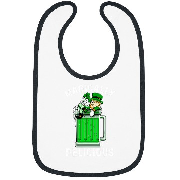 Discover Beer Fun Magically Delicious St Patricks Day Drinking Tee Beer Bibs