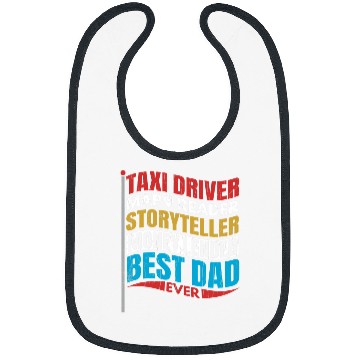 Discover Book Fun Taxi Driver Map Reader Dad Funny Taxi Driving Cab Graphic Bibs