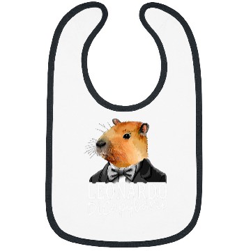 Discover capybaras Pet Capibara Leonardo DiCapybario Bibs