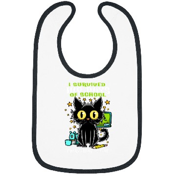 Discover 100 Days of School its Fine Im Fine Everything is Fine Cat Bibs