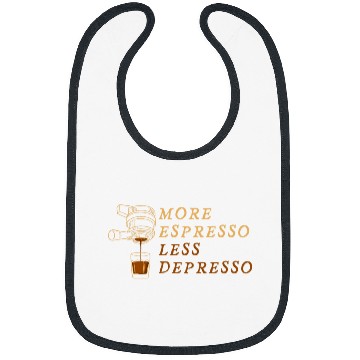 Discover Coffee Fun More Espresso Less Depresso 2 Bibs