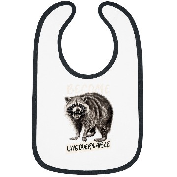 Discover Raccoon Pet Become Ungovernable Raccoon Rebellion Trash Panda Bibs