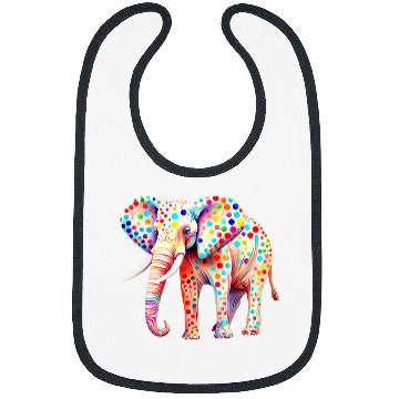 Discover Elephant Pet Dot Day African Elephant September Creativity Dot Design Bibs