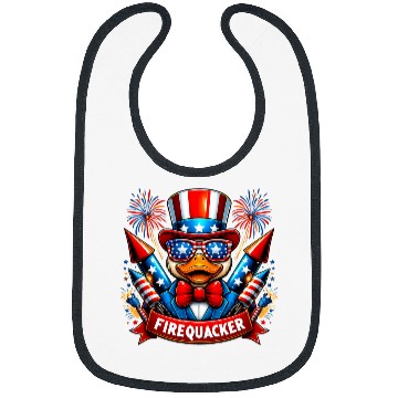 Discover Duck Pet 4th of July Fireworks Firequacker Patriotic Duck Bibs
